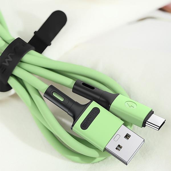 Usams Kabel U52 Usb-C 2A Fast Charge 1Mzielony/Green Sj436Usb02 (Us-Sj436)