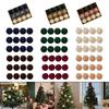 Christmas Ball Ornaments Velvet Plastic Shatterproof Baubles for Home Decoration Christmas Tree Accessories