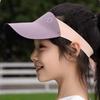 Contrast Color Summer Kid Sunhat Korean Style Children's Empty Top Cap Seamless Sun Hat  Kid