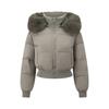 Fur Collar Down Cotton-padded Jacket Short Winter New Waist Padded Cotton-padded Jacket Little Coat