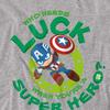 Captain America Unisex Adult St PatrickÂ´s Day Lucky Superhero St Patricks Day T-Shirt