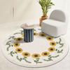 Living Room Circular Carpet Dirt Resistant and Wear-resistant Floor Mat Bedroom Easy To Maintain Bedside Carpet