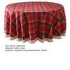 Юшэн Рождественская Круглая Скатерть Клетчатая Скатерть с Кисточками Домашняя Вечеринка Свадьба День Благодарения День Рождения Украшение