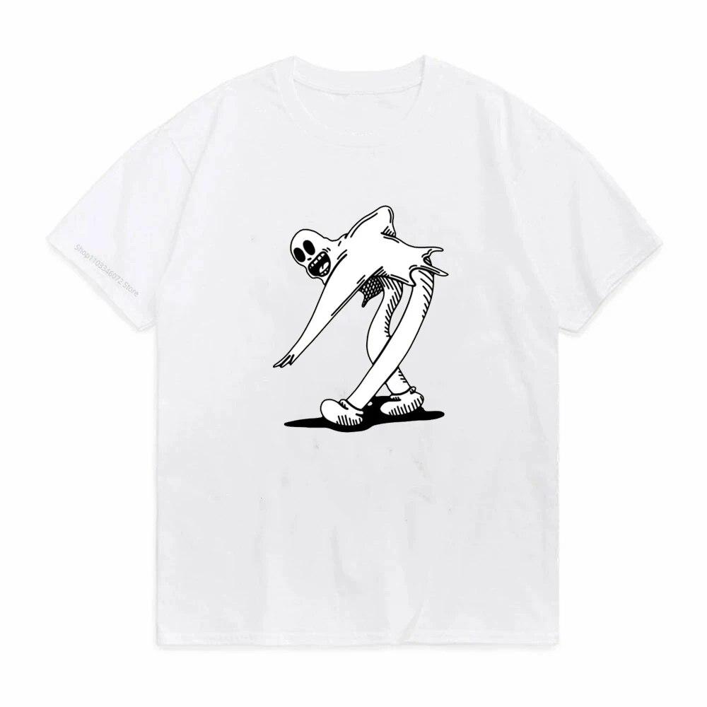 GhosteUnisexe футболка с принтом унисекс, женская хлопковая модная футболка в стиле хип-хоп, металл, рок, готические футболки большого размера, уличная одежда, топы в стиле поп Y2k