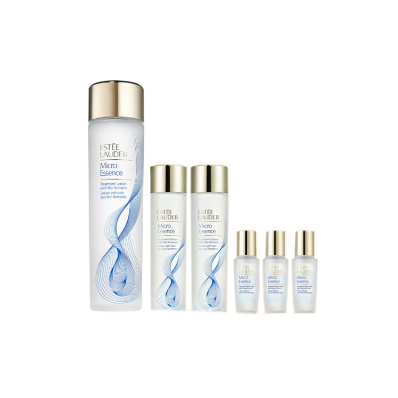 Набор Estée Lauder Micro Essence Treatment Lotion с Био-Ферментом (2 шт.) + Набор Делюкс-Миниатюр (3 шт.)