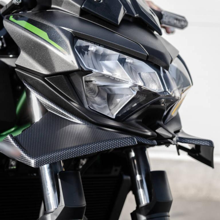Motorcycle Front Spoiler Fairing Winglet Aerodynamic Wing Cover Trim For Kawasaki Z650 Z 650 z650 2021-2025 23 Spoiler Winglet