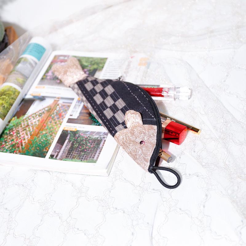 Creative Koi Fish Pen Bag - High-Value Japanese Fabric Stationery Holder, Forest Style