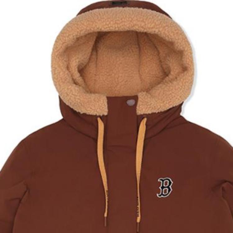 Новый женский пуховик MLB Boston Red Sox темно-коричневый 3FDJEC126-43BRD