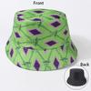 Spring Summer New Pattern Reversible Fisherman Hat Women Casual Sun Protection Green Variety