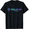 Solana SOL Монета Крипто Логотип Блокчейн _ Футболка Solana
