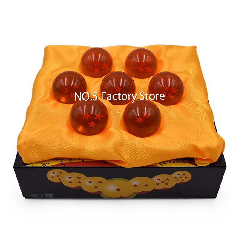 Anime Z 7 Stars Balls 3.5CM Figures Toys New In Box Shenron Dragon Crystal Balls PVC Collection Complete Set Retail