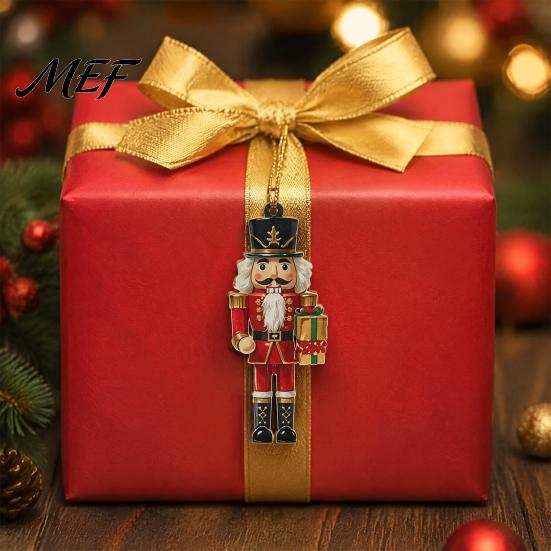 Retro Style Holiday Gift Tags Christmas Nutcracker Ornaments, Durable Wooden Hanging Figurines, Country Soldier Tree Decorations Decorations, Pendants