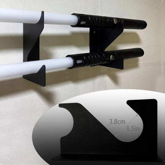 1 пара стеллажей для хранения лезвий, установка настенных винтов, большая несущая способность, противоскользящая подставка для светового меча, держатель лезвия, украшение на стену