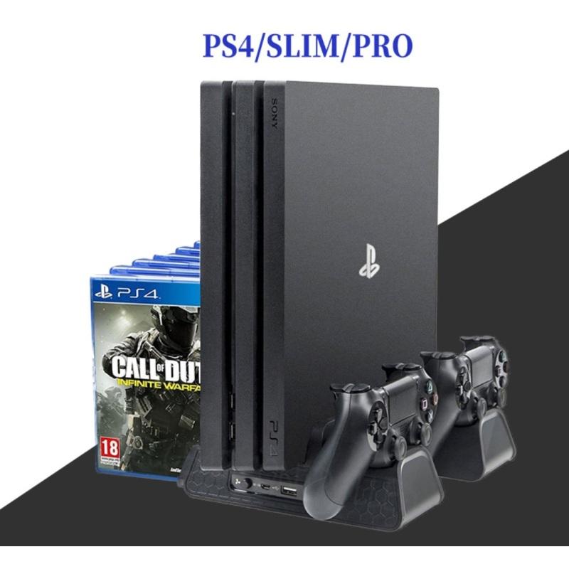 Для контроллеров PS4 SLIM PRO Зарядное устройство Зарядная станция Вентилятор охлаждения Подставка-кулер