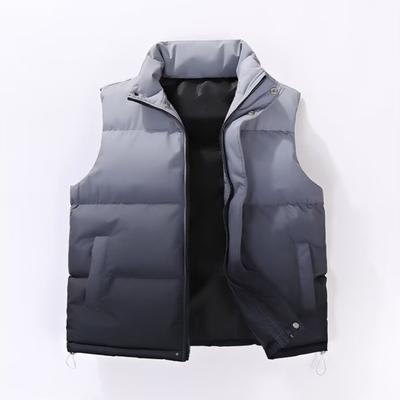 Зимний жилет для мужчин и женщин, свободный, утолщенный, градиентный, теплая парная куртка