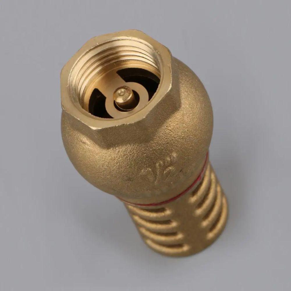 Strong Metal Bottom Valve Anti Backflow Check Valve Brass Strainer Filter Direct Supply