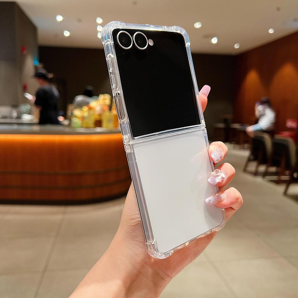 Чехол из ТПУ для Samsung Galaxy Z Flip7: Четырехугольная защита от падений