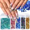 TNC Butterfly Holographic Flakes Nail Glitter Sequins Decor Manicure Tips Slices