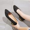 Женские туфли на плоской подошве, офисная женская обувь, балетки с острым носком и каблуком, удобные и элегантные, шикарные, новинки L