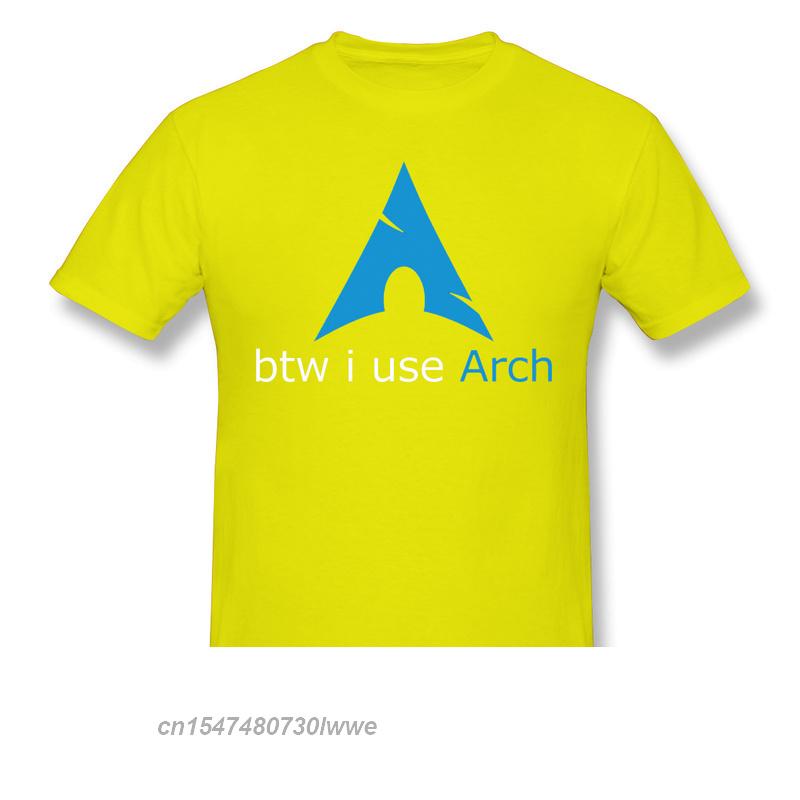 Кстати, я использую Arch Anime Clothes Design Linux Программу Операционную Систему Новинка Дизайн Хлопок Унисекс Футболку