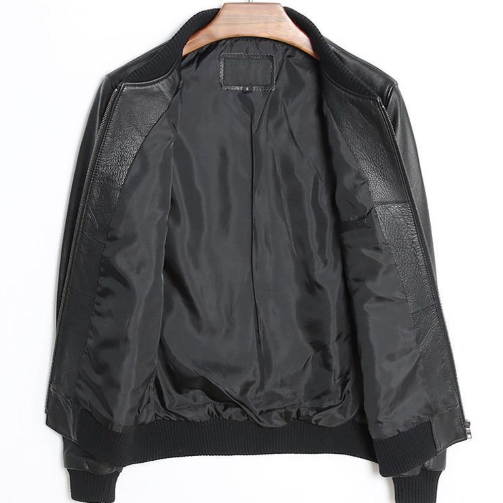 Кожаная куртка мужская бейсбольная куртка из воловьей кожи первого слоя, куртка Locomotive, тонкое пальто