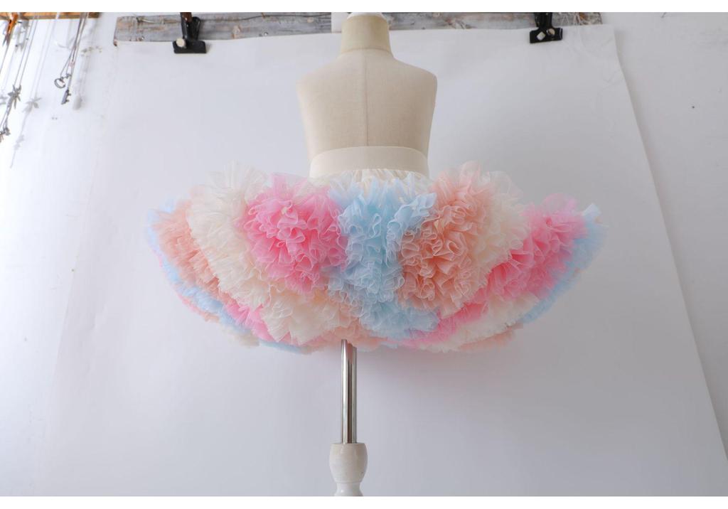 Mother-Daughter Puffy Lolita Princess Tutu Skirt for Girls and Women