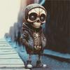 Прохладные фигурки скелетов из смолы, фигурка скелета на Хэллоуин, ужасные украшения, автомобильная приборная панель, украшение для стола