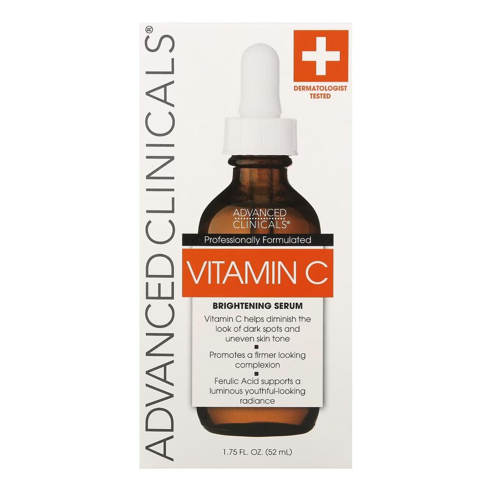 Advanced Clinicals Сыворотка с витамином С и антиоксидантами, 52 мл (1,75 жидких унций) - 2-Pack