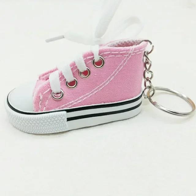 Новый Креативный 3D Холщовый Кроссовок Теннисная Туфля Брелок Милый Мини Спортивная Обувь Подвеска Брелоки Автомобильная Симуляция Безделушка Сумка Держатель для Ключей