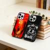 Чехол для телефона Ye-Ye BULLY для iPhone 17,16,15,14,13,12,11 Plus,Pro Max,XS, Цветной Серебристо-Черный Чехол