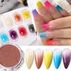 Gradual Change Nail Powder Diy Manicure Japanese Ice Transparent Aurora Electroplating Fairy Fine Glitter Pat Powder