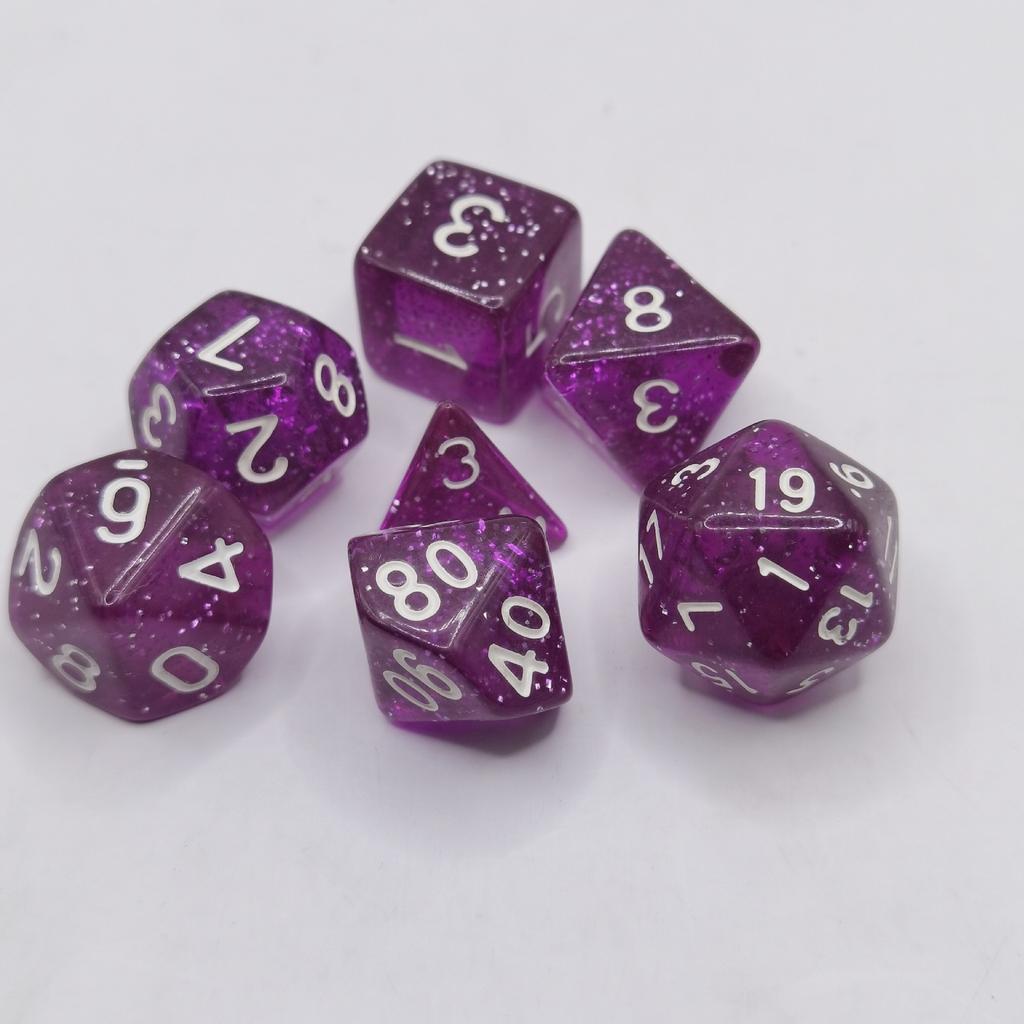 7 шт./лот, многогранные игральные кости из смолы D&D D4 D6 D8 D10 D% D12 D20, многогранные игральные кости TRPG, настольные игры