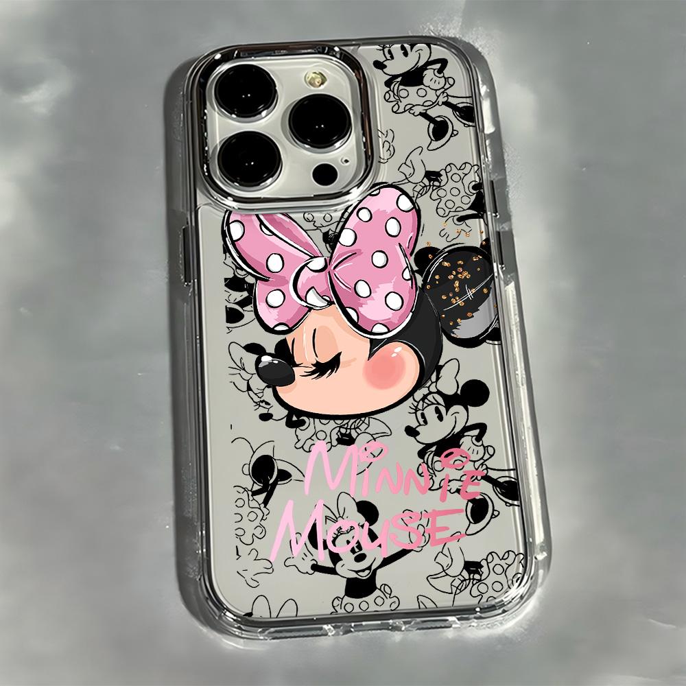 Graffiti M-Mickey Minnies Phone Case For iPhone 17e 17 16e 16 15 14 13 12 11 mini Pro Max X XR XSMAX Air Plus Transparent Cover