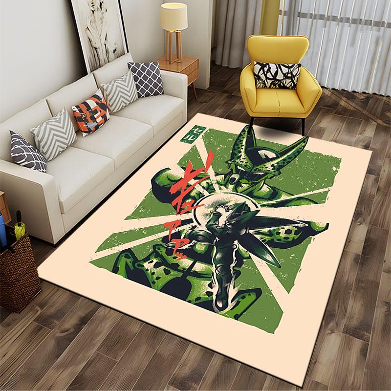 Green Warrior Battle Scene suitable as a non-slip mat for the living room or bedroom sofa