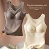 "Seamless Thermal Vest with Chest Pads: Body Shaping, Tummy-Tightening, Thickened and Warm Cationic Material"