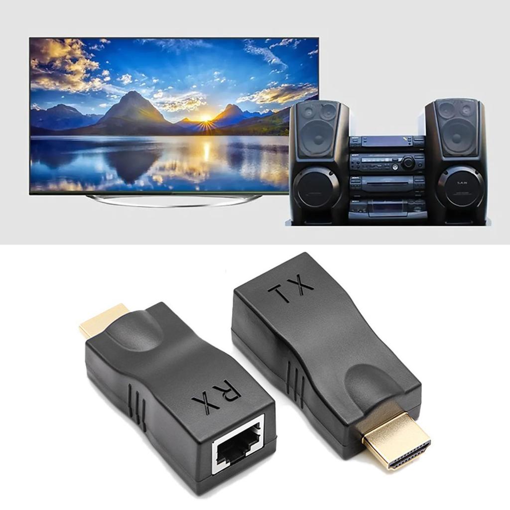 Интерфейс HD Мультимедиа к RJ45 Удлинитель Дальность 98,4 фута HD 1080P Сетевой Кабель Конвертер для HDTV ТВ-приставки