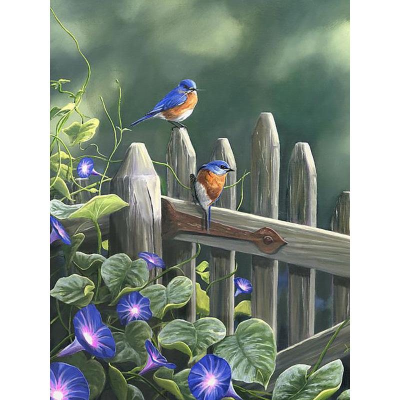 DIY 5D Diamond Painting Full Round Drill Mosaic Kit Birds Diamond Embroidery Cross Stitch Animal Needlework Wall Art Home Decor