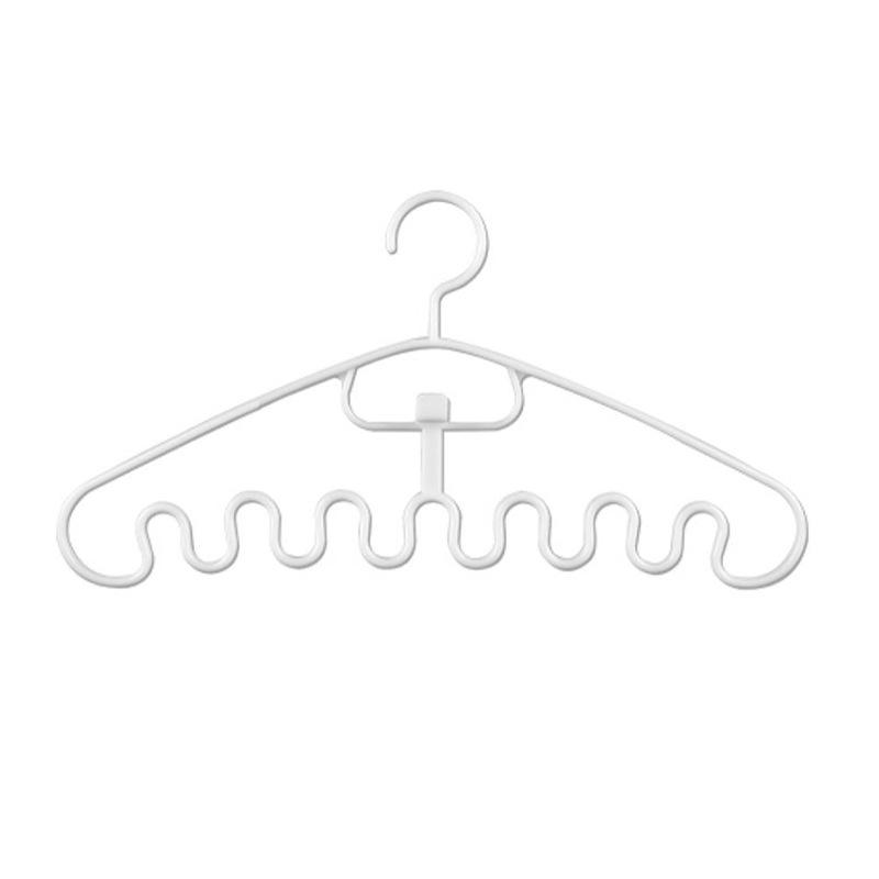 1pcs Stainless Steel Wave Shape Hanger Vest Ties Non Slip Bra Lingerie Slot Hanging Hook for Tank Top Wavy Clothes Hanger Holder