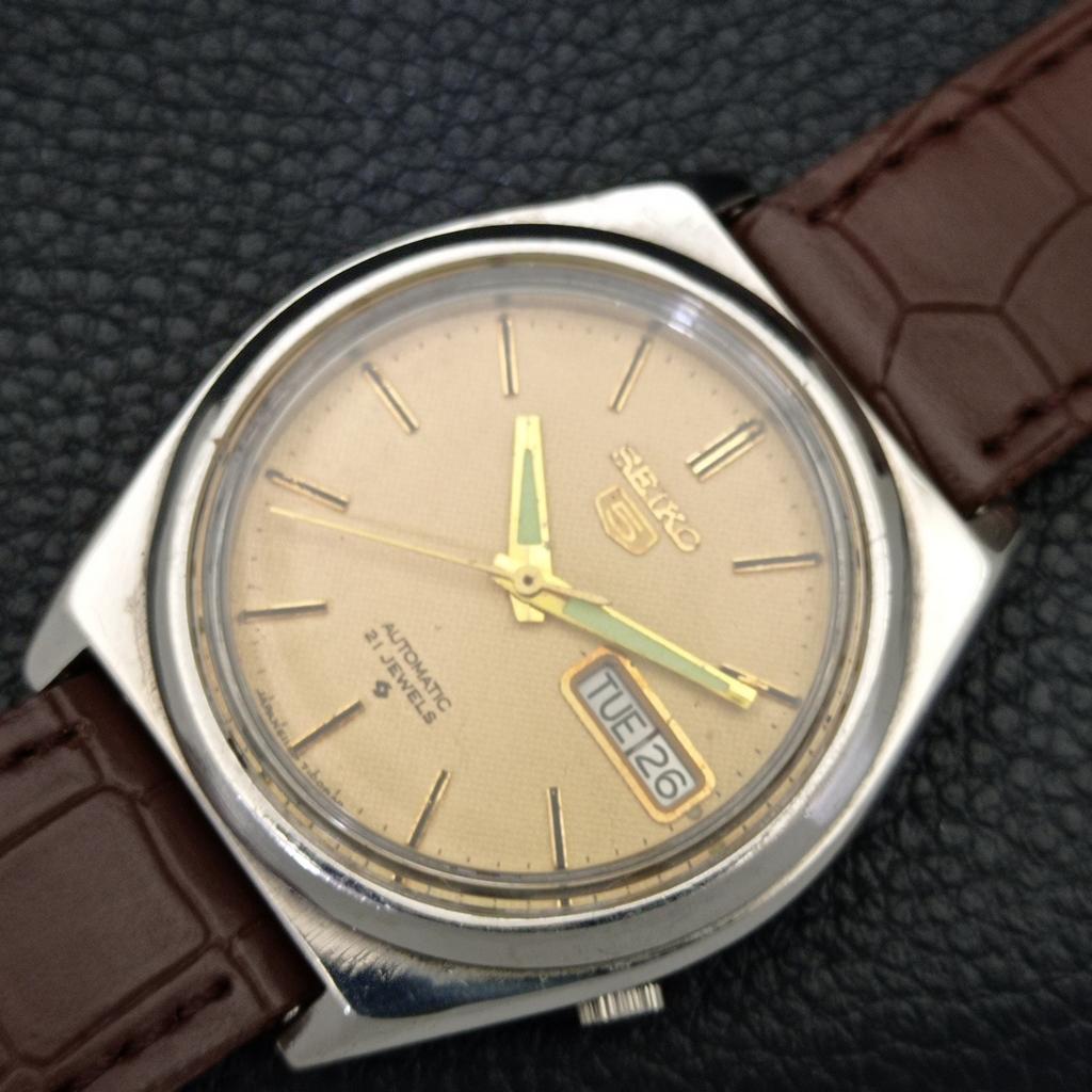 ВИНТАЖНЫЕ АВТОМАТИЧЕСКИЕ ЧАСЫ SEIKO 5 7009A ЯПОНИЯ МУЖСКИЕ ОРИГИНАЛЬНЫЙ ЦИФЕРБЛАТ a500514-2