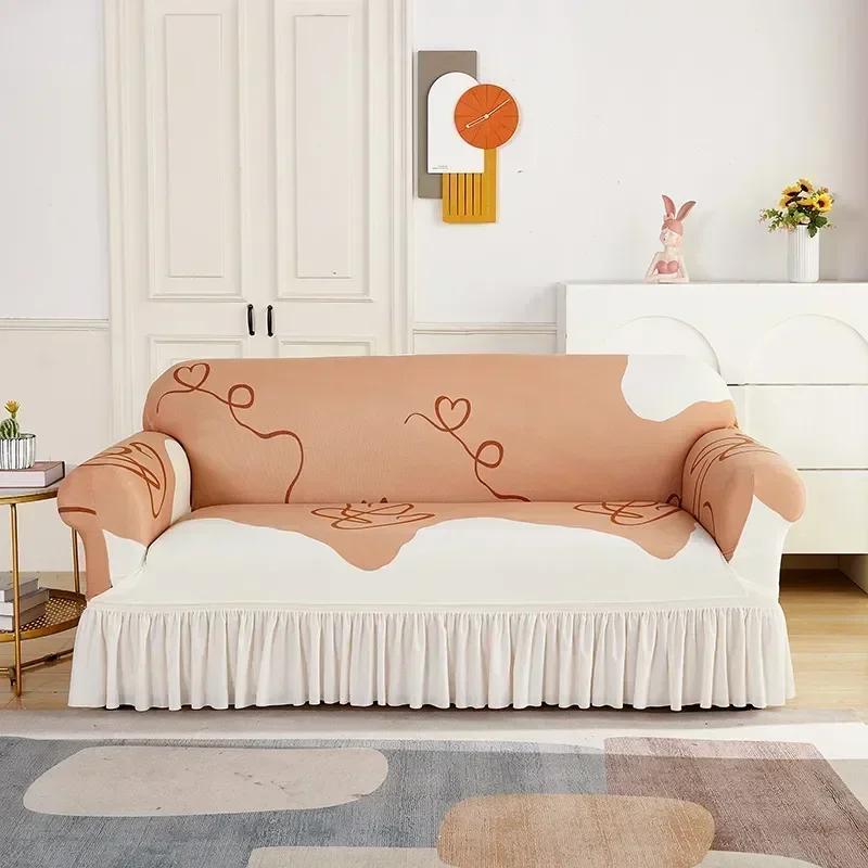 Elastic Sofa Cover for Living Room Adjustable Couch Cover Corner L Shape Stretch Sofa Slipcover Combination Chaise Home Decor