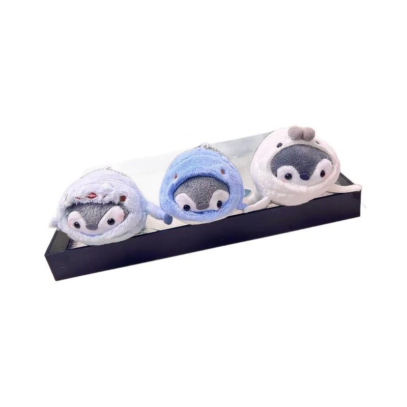Милый и очаровательный плюшевый кулон в виде пингвина-дельфина, красочный брелок для аксессуаров для сумки