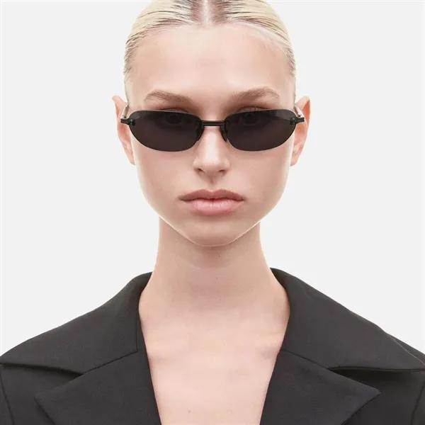 Rimless Oval Black
