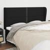 VidaXL Headboard with Ears Black 183x23x118-128 Cm Fabric3117832