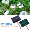 5-20Pcs Solar Cell 100MA 1W 3V DIY Polysilicon Solar Epoxy Cell Charger with Cable for Lamp Fan Pump for 2-3V Battery Charging