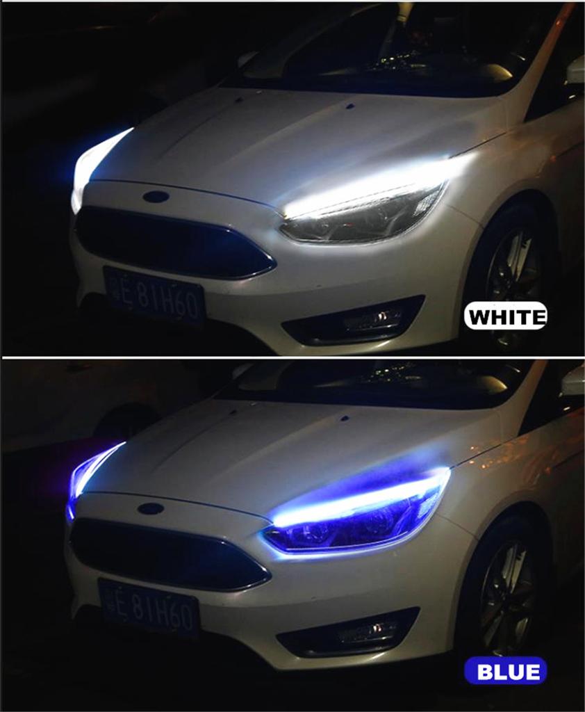 45CM RGB Sequential LED DRL Strip Bluetooth APP Control