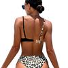 Женское бикини с леопардовым принтом - Стильный европейский и американский купальник для сексуального пляжного отдыха