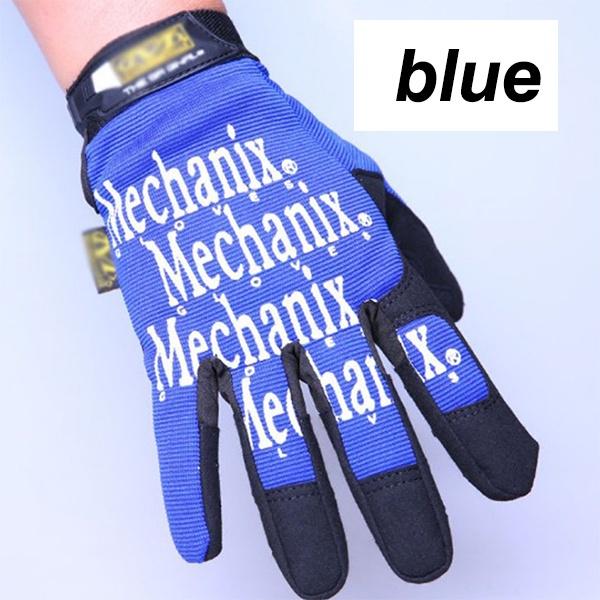 Fashion Full Finger Tactical Mechanic Motorcycle Gloves Non-slip Working Mittens