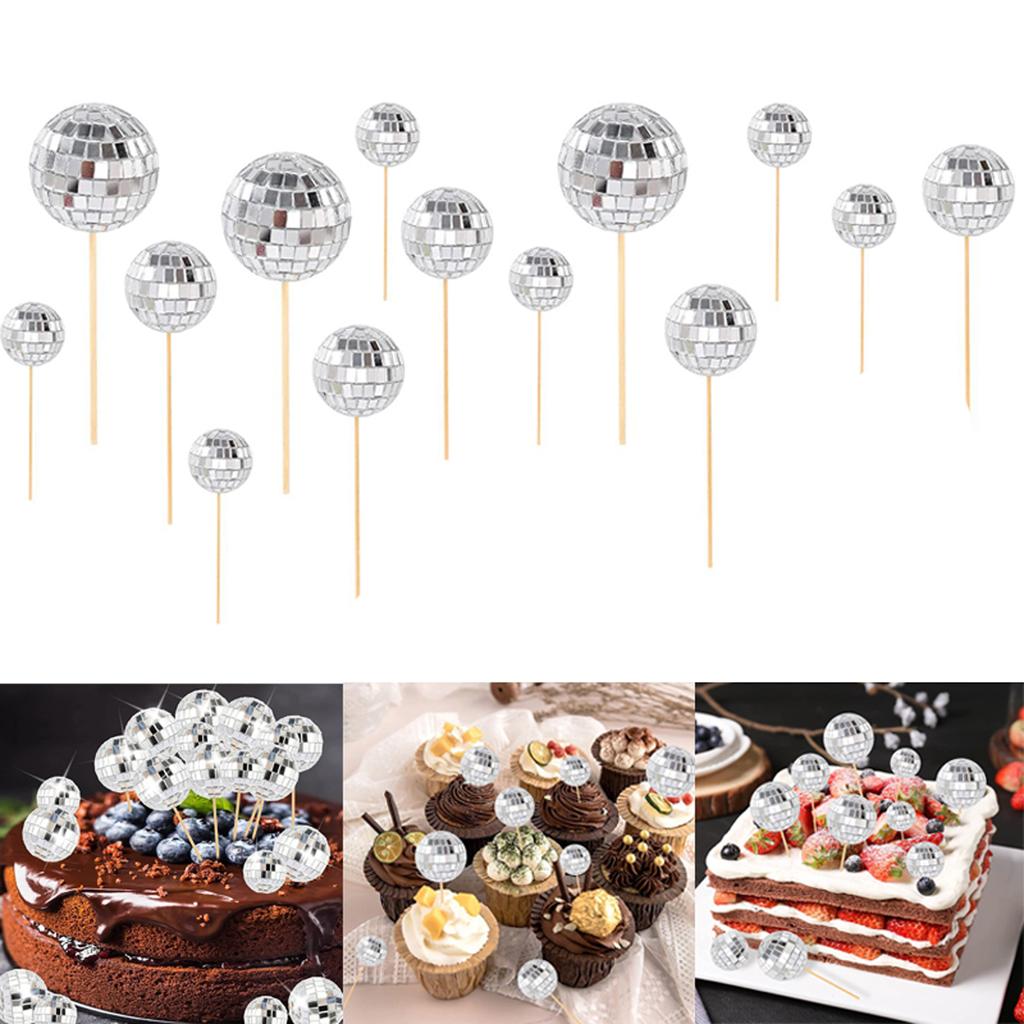 3 шт./компл. зеркальный стеклянный шар диско-шар украшение торта Топпер для торта свадебная вечеринка домашний декор