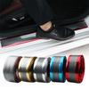 Car Stickers Anti Scratch Door Sill Protector Rubber Strip Carbon Fiber Car Threshold Protection Bumper Film Sticker Car