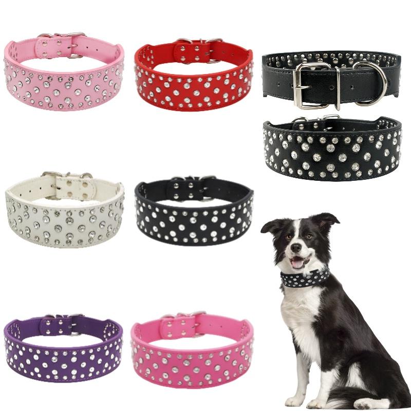Расширяющаяся цепочка-ошейник для питомца с великолепным дизайном из страз, доступны различные цвета